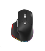 ACER bezdrátová myš Easy Fit Mouse,ergonomická,4000dpi,6 tlačítek,RGB,10m dosah,USB-C,BT,Black
