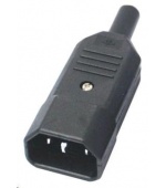 PREMIUMCORD Konektor napájecí 230V na kabel (samec, IEC C14)