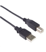 PREMIUMCORD Kabel USB 2.0 A-B propojovací 1m, barva černá