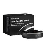 Tractive CAT 6 Mini – chytrý GPS lokátor pro kočky a monitor zdraví s integrovaným obojkem - černý