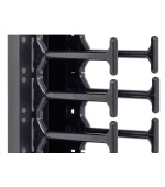 TRITON vertikální vyvazovací panel 47U, dvouřadý, pro rozvaděče šířky 800mm z řady RMA, RZA, RDA, RTA, RYA, černý