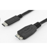 PremiumCord Kabel USB 3.1 konektor C/male - USB 3.0 konektor Micro-B/male, 0.6m