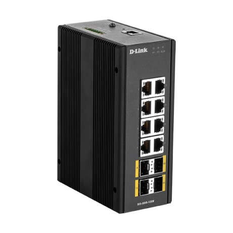 D-Link DIS-300G-12SW Industrial Gigabit Managed Switch with SFP slots