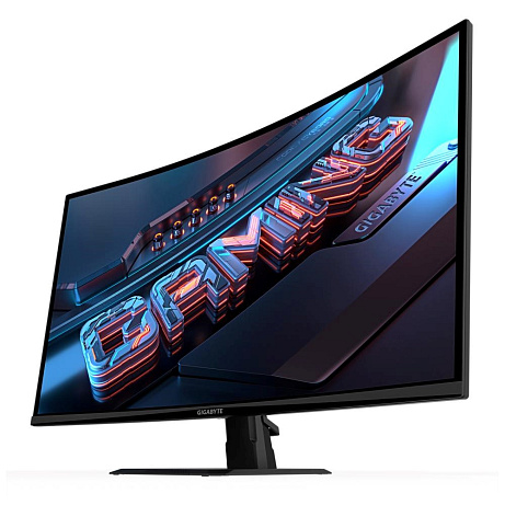 BAZAR - GIGABYTE LCD - 32" Gaming monitor GS32QCA, Prohnutý VA 1500R, 2560x1440 QHD, 180Hz, 3500:1, 250cd/m2, 1ms, 2xHDM