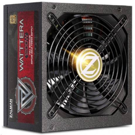 ZALMAN zdroj WATTTERA ZM1200-EBTII - 1200W 80+ Gold, 13,5cm fan, modular