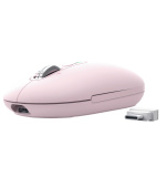 Trust Seron Slim/Kancelářská/Optická/3 200 DPI/USB+BT/Růžová