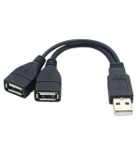 PREMIUMCORD Nabíjecí kabel USB 2.0, 15cm, černá