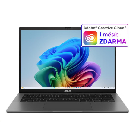 ASUS NTB Vivobook S14 (M3407KA-OLED094W), Ryzen AI 5 330, 14" 1920 x 1200, 32GB, 1TB SSD, Radeon, W11 Home, Gray