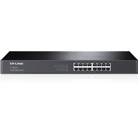 TP-Link switch TL-SG1016 (16xGbE, fanless)