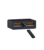 Fosi LC30 přepínač repro/zesilovačů s VU metry - černý