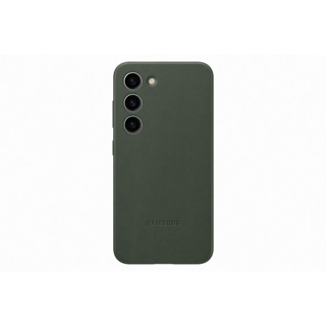 Samsung Kožený zadní kryt pro Samsung Galaxy S23+ Green