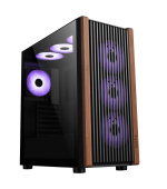 1stCOOL skříň G6 Noble, Mid Tower, ATX, AU, Průhledná Bočnice, 4x 120mm ARGB Fan, Černá