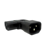 Adaptér úhlový na stranu IEC C13 na IEC C14 napětí 230V, 10A