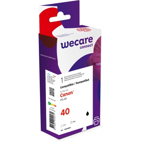 WECARE ARMOR ink kompatibilní s Canon PG-40, 16ml /580p, 0615B001, černá/black