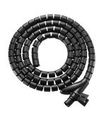 EVOLVEO CableHold, organizér kabelů, 2,5 m x 2 cm, samosvorný, černý