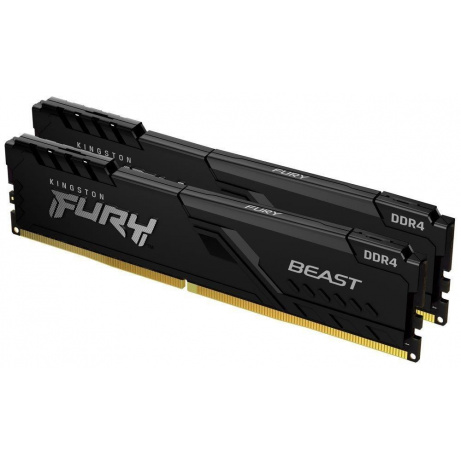 KINGSTON DIMM DDR4 32GB (Kit of 2) 3200MT/s CL16 1Gx8 FURY Beast Černá