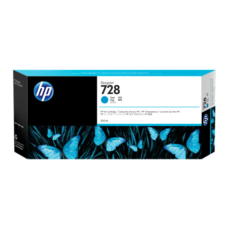 HP 728 300-ml Cyan InkCart