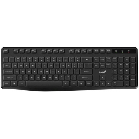 GENIUS klávesnice KB-7200, bezdrátová 2,4GHz, Mini-receiver, Copilot, CZ+SK layout, černá