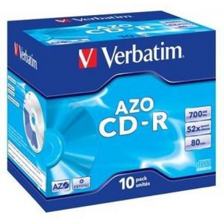 VERBATIM CD-R(10-Pack)Jewel/Crystal/DLP/52x/700MB