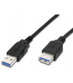PremiumCord Prodlužovací kabel USB 3.0 Super-speed 5Gbps A-A, MF, 9pin, 0.5m