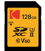 Kodak paměťová SD karta 128GB UHS-II U3 V60 Ultra Pro