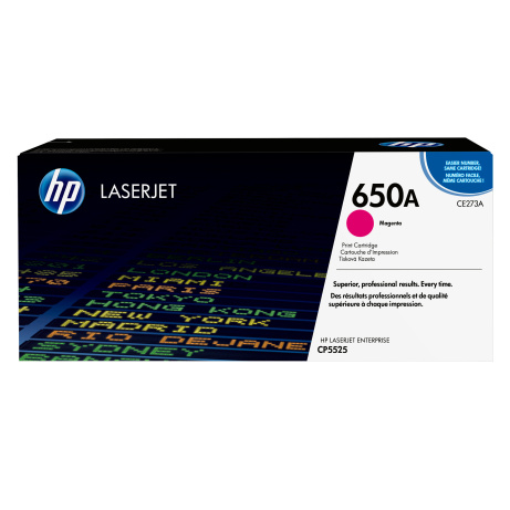 HP 650A Magenta LJ Toner Cart, CE273A (15,000 pages)