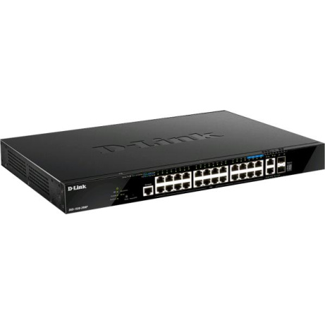 D-Link DGS-1520-28MP 20 ports GE PoE + 4 ports 2.5 GE PoE + 2 10GE ports + 2 SFP+ Smart Man. Switch