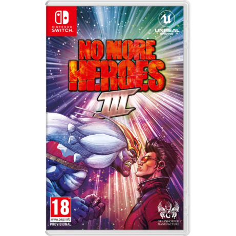 SWITCH No More Heroes 3 + samolepky a přívěsek na klíče