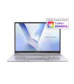 ASUS NTB Vivobook 14 (M1405NAQ-LY016W), R5 150, 14" 1920x1200, 16GB, 512GB SSD, Radeon, W11 Home, Cool Silver