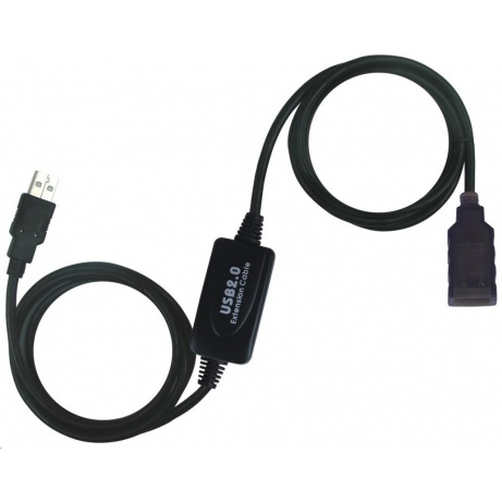 PREMIUMCORD USB 2.0 repeater a prodlužovací kabel A/M-A/F 10m