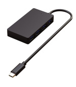 WG - HUB Type-C na 4x USB-A, USB 3.0, 5Gbps, černá