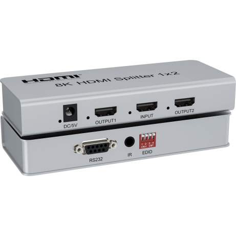 PremiumCord HDMI 2.1 splitter 1-2 porty