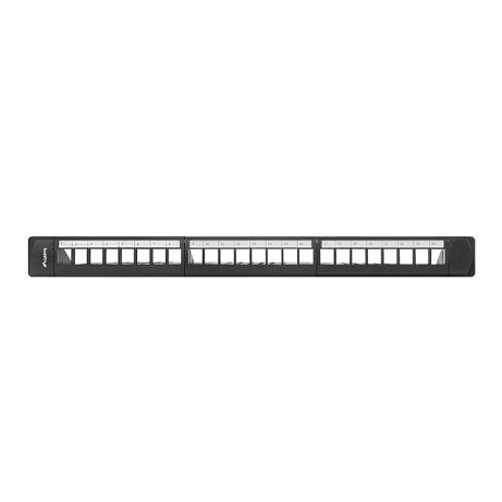 24PORTOVÝ PATCH PANEL 1U S ORGANIZÉREM PRO KEYSTON