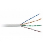 BAZAR- UTP kabel LYNX, Cat5E, drát, PVC, Dca, šedý, 305m - POŠKOZENÝ OBAL