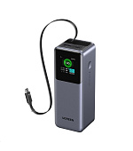 UGREEN powerbanka s rychlým nabíjením 20000mAh 3-port s displejem, Li-ion, 165W, 2x USB-C, 1x USB-A, stříbrná