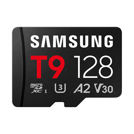 Samsung T9/Micro SDXC/128GB/UHS-I U3 / Class 10/+ Adaptér/Černá