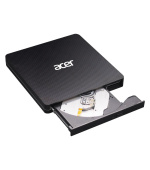 BAZAR - ACER Portable DVD Writer, USB 3.5 + Type-C 3.0, 140 x 142 x 17mm, burn speed CD-R: 24X CD-RW: 16X ,DVD-R,8X, DVD