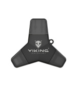 VIKING USB FLASH DISK 3.0 4v1 64GB, S KONCOVKOU APPLE LIGHTNING, USB-C, MICRO USB, USB3.0, černá