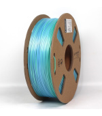 BAZAR - GEMBIRD Tisková struna (filament) PLA, 1,75mm, 1kg, silk rainbow, modrá/zelená (Poškozený obal)