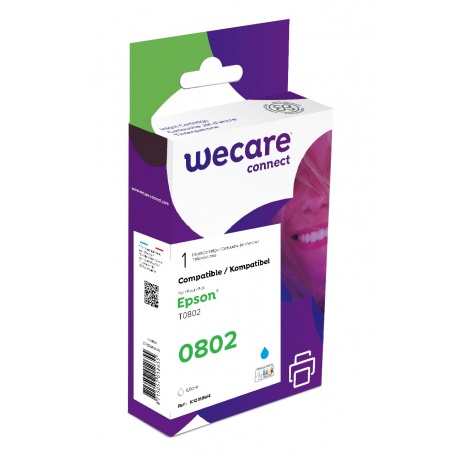 WECARE ARMOR ink kompatibilní s EPSON C13T08024011,modrá/cyan