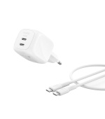 BELKIN BOOSTCHARGE 50W 2 porty USB-C bílý + 1m USB-C kabel