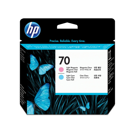 HP 70 Light Cyan + Light Magenta DJ Printhead, C9405A