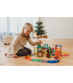 Magnetická stavebnice MagnetiQ Autodráha 126 ks