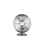 Orava SF-100 X stolní oscilující ventilátor, 3 stupně rychlosti, oscilace doprava a doleva, stříbrná