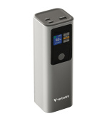 VERBATIM Powerbanka Charge 'n' Go, 27000 mAh, 2x USB-C 140W, 1x USB-A 18W, Šedá