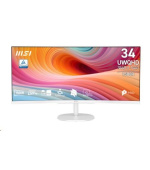 MSI LCD PRO MP341CQW, 34" 3440x1440 Curved, VA, 100Hz, 4ms, VESA 100x100mm, N/A, White