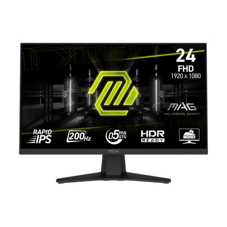 MSI MAG/244F/23,8"/IPS/FHD/200Hz/0,5ms/Černá/3R