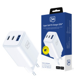 3mk síťová nabíječka Hyper GaN Charger 65W, bílá