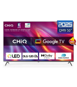 CHiQ U50QST TV 50", UHD, QLED, ultratenká, Google TV, DLG 120 Hz, Dolby Audio, Frameless, metalická