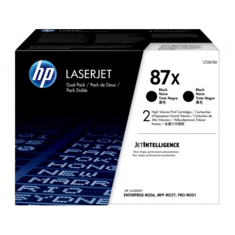 HP 87X černý toner velký - 2 pack, CF287XD